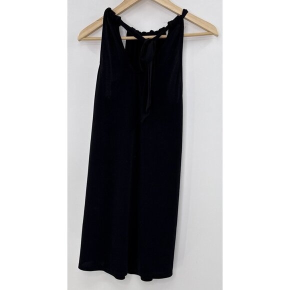 NWT Green Envelope Dress Women's‎ Sm Black Sleeveless Bow Tie Neckline Made USA - Picture 6 of 10